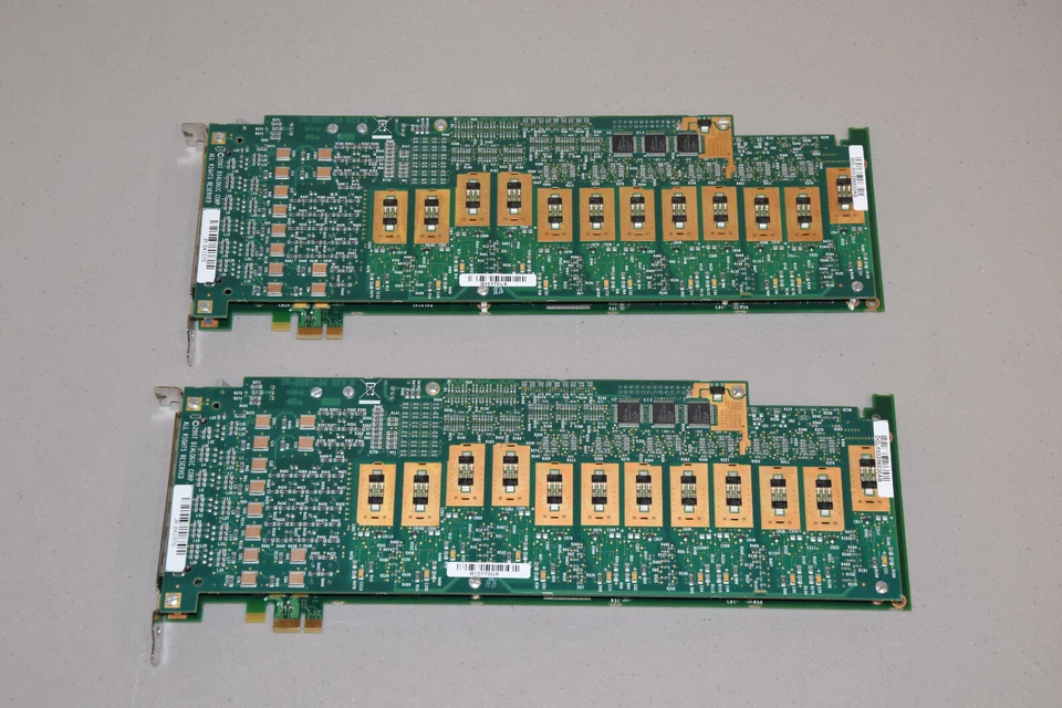 Lot 2 Dialogic Corp D/120JCT-LSE 44-0940-01 Analog Fax Board PCI Express x1 - Image 1 of 4