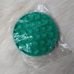 Push Pop Sensory Stress Relief Fidget Bubble Toy Round Green New - Picture 1 of 5
