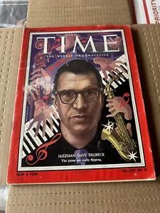 1954 Time Magazine ~Dave Brubeck ~ Jazz ~ No Label - Imagen 1 de 1