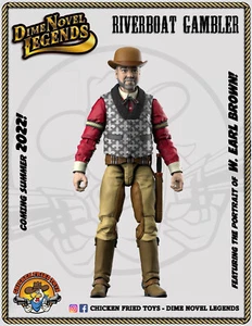 Figura de acción Dime Novel Legends escala 1:18 (4") antiguo oeste Riverboat Gambler - Imagen 1 de 2