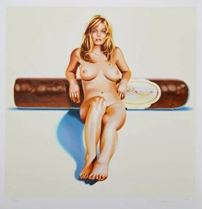 Mel Ramos - Hav-a-Havana #4 (Davidoff) - 2001, Pop Art Grafik, Luxus - Bild 1 von 1