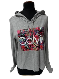NWT Calvin Klein Activewear Women's Pullover Gray Long Sleeve Hoodie Sz XS - Picture 1 of 11