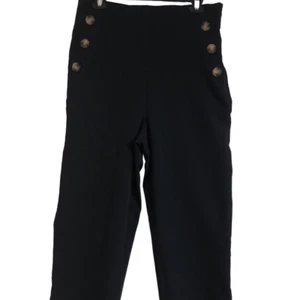 All Worthy capris Size 8T high waist nautical theme wide leg blue gaucho New - Picture 1 of 5