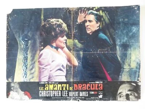 DRACULA HAS RISEN FROM THE GRAVE - A ITALIAN FOTOBUSTA POSTER HAMMER C. LEE 1968 - Picture 1 of 9