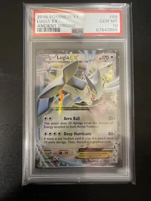 2015 Pokemon Lugia EX 68/98 Holo XY Ancient Origins PSA 10 Gem MINT - Image 1 of 2