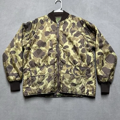 Vintage Winchester Jacket Mens M Brown Camo Reversible Puffer Outdoor Hunting - Image 1 of 4