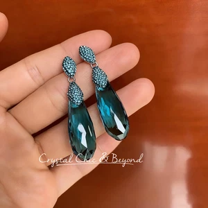 AUTÉNTICOS SWAROVSKI NUEVOS Pendientes Altura Azul 5343747 - Imagen 1 de 4