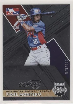 2019 Panini Elite Extra Edition Dominican Prospect League /999 Fidel Montero - Image 1 of 2