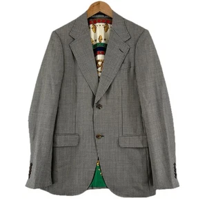 GUCCI tailored jacket Houndstooth pattern wool mens 44 574351ZABKJ1070 - Picture 1 of 9