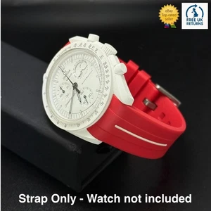 Omega X Swatch MoonSwatch Mission to the Moonphase Snoopy Correa Roja/Blanca - Imagen 1 de 7