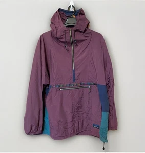 Vintage LL Bean Aztec Anorak Windbreaker Jacke Herren Gr. 2XL / XXL Tall Lila 90er - Bild 1 von 13