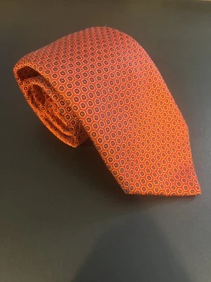 Dormeuil Men's Silk Tie Red Geometric - Image 1 of 4