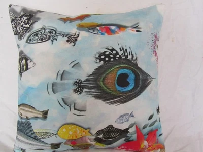 Designers Guild & Christian Lacroix fabric  Peche Miraculeuse Cushion Cover - Image 1 of 4