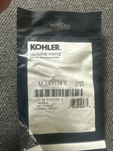 GENUINE OEM KOHLER PART # M-640034-S SCREW - Picture 1 of 2