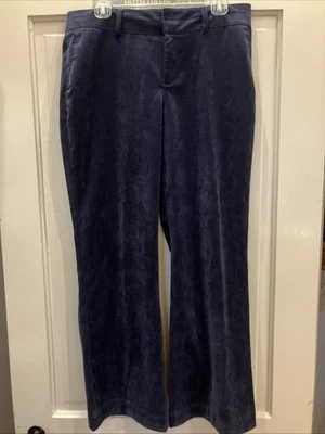 Pantalón Ajuste COLDWATER CREEK Azul Pana Fina P12 Poli Nylon Bolsillos Spandex Foto 1 de 4