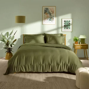 Panda Signature+ Bamboo Lyocell 320 Thread Count Bedding Set in 4 Sizes, Green - Picture 1 of 25