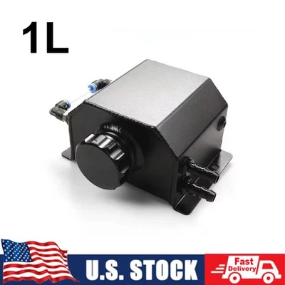 Botella de aluminio de desbordamiento de refrigerante para radiador de coche de 1 L botella de tanque de agua de recuperación Foto 1 de 4