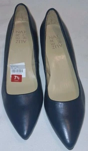 Naturalizer Navy Blue Leather Classic Pump Shoes Women s Size 7.5 - Picture 1 of 9