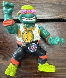 Vintage Rapppin’ Mike 1991 Teenage Mutant Ninja Turtles Figure || Pre-Owned - Picture 1 of 5