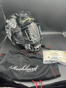 Rockhard Motorhead Full Face Motorcycle Helmet Black Size Large - Bild 1 von 16