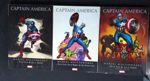 Marvel Masterworks Captain America Vol 1 2 3 TPB Lot | Classic Marvel 3 Book Set - Picture 1 of 12