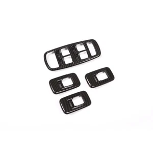 Car Carbon Style Auto Window Switch Cover Trim fit For Jaguar XE 2015-2018 - Picture 1 of 4