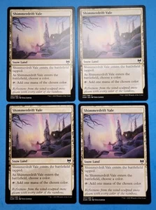 4x Shimmerdrift Vale Kaldheim 2021 Mtg Magic Card Colorless Snow Land Mana 267 - Picture 1 of 4