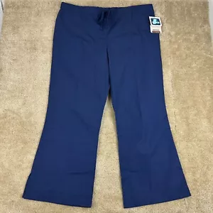 ADAR Womens Scrub Pant 2X Navy blue wide Flare Leg uniform 507 NWT - Picture 1 of 19