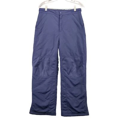 L.L. Pantalones de nieve Bean talla 12 azul forro de nailon poliéster logotipo aislado Foto 1 de 4