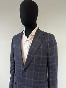 Stunning Dunhill Dual Check Belgravia Fit Wool & Silk Jacket BNWOT RRP £700 - Picture 1 of 11
