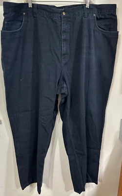 Harbor Bay Mens Black Jeans Measured 46"x28" EUC Read for Condition - Image 1 of 4
