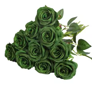 Artificial Silk Rose Flower Bouquet Lifelike Fake Rose for Wedding Home Party... - Picture 1 of 7