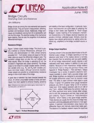 Linear Technology Application Notes 43, 45 & 47 1990 and 1991 Jim Williams - Image 1 of 4