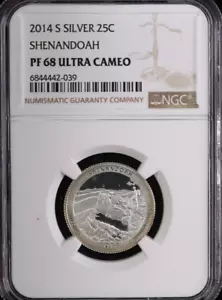 2014-S ATB Silver Quarter. NGC PF68. Affordable Collectible Coin. Store #15829 - Picture 1 of 3
