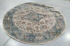 Ivory 6'-7" X 6'-7" Round Back Stain Rug, Reduced Price 1172712776 Vic998m-7R