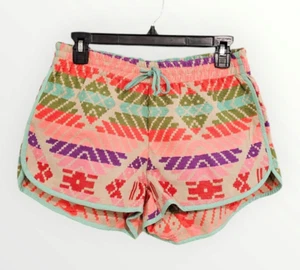 JUDITH MARCH Women S Embroidered Tribal Southwest Boho Festival Shorts - Picture 1 of 5