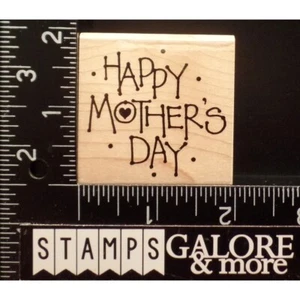 AAW Annette Watkins RUBBER STAMPS E1031 HAPPY MOTHERS DAY WISHES GREETINGS #T35 - Picture 1 of 2
