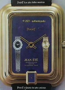 PUBLICITE PIAGET A QUARTZ JEAN ETE MONTRE BRACELET BIJOU DE 1972 FRENCH AD PUB - Imagen 1 de 1