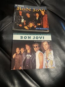 Bon Jovi 2 x Book Books Bill Bateman , Complete Guide To Music Vintage Rare - Picture 1 of 16