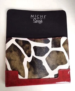 Miche Sarah Petite Bag SHELL ONLY Giraffe Print Red July 2010 Magnetic New - Picture 1 of 4