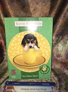 Master Pieces Keith Kimberlin Very Mellow Yellow 500 Piece Round Puzzle EUC - Picture 1 of 4