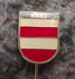 Brno Czechoslovakia Official City Crest Coat of Arms Heraldic Shield Pin Badge - Picture 1 of 2