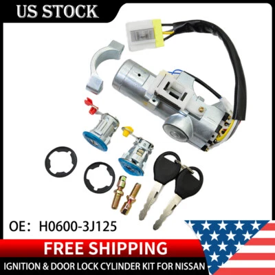 For 2000-04 Nissan Xterra 1999-03 Frontier Ignition Door Lock Cylinder Switch - Imagem 1 de 4