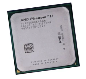 AMD Phenom II X4 905E HD905E0CK4DGM Quad-Core 2.5 GHz Socket AM3 CPU Processors - Picture 1 of 3