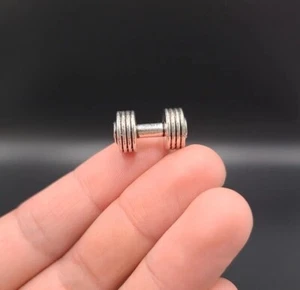 2pcs 1/12 Metal Dumbbells Fr 6" Action Figure Body Custom Gym Exercise Equipment - Picture 1 of 3