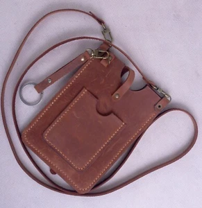 Phone Crossbody Bag, Genuine Leather Bag, Phone Shoulder Bag, smartphone case - Picture 1 of 12