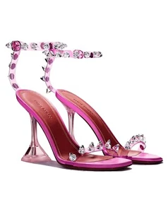 Amina Muaddi Swarovski Julia Glass Sandal! Special edition by Swarovski! - Picture 1 of 21