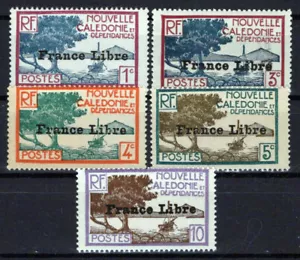New Caledonia 217//222 MNH Overprint Landscapes ZAYIX 0624S0088 - Picture 1 of 4