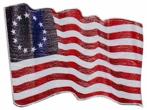 2021 Cameroon Betsy Ross 3D Shaped CuNi Fr500 Coin BU Cover