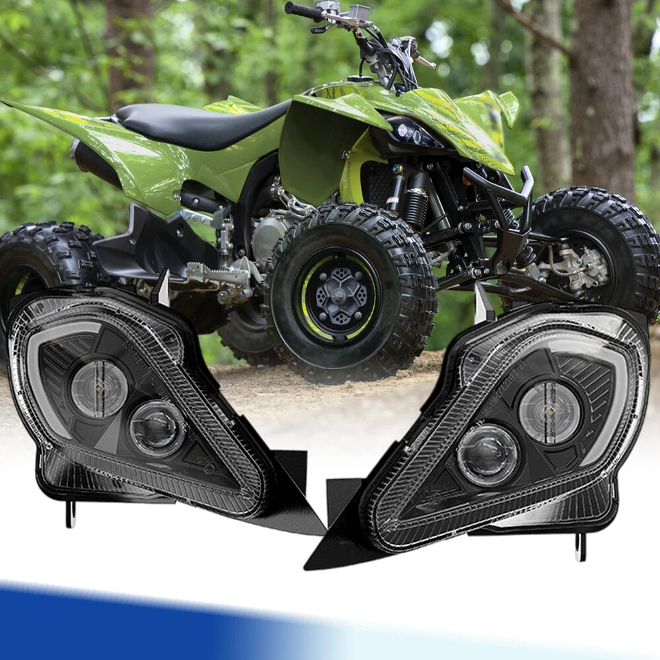LED Headlight for Yamaha Raptor 700 700R YFZ 450R SE Wolverine 350 450 2006-2025 - Image 1 of 4